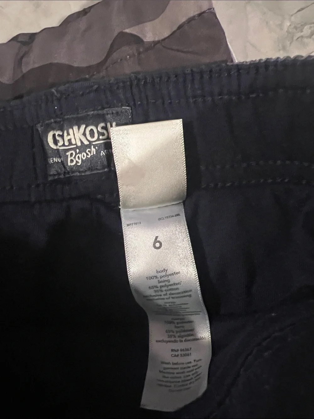 OshKosh B'gosh Gray Camo Joggers with Side Stripe